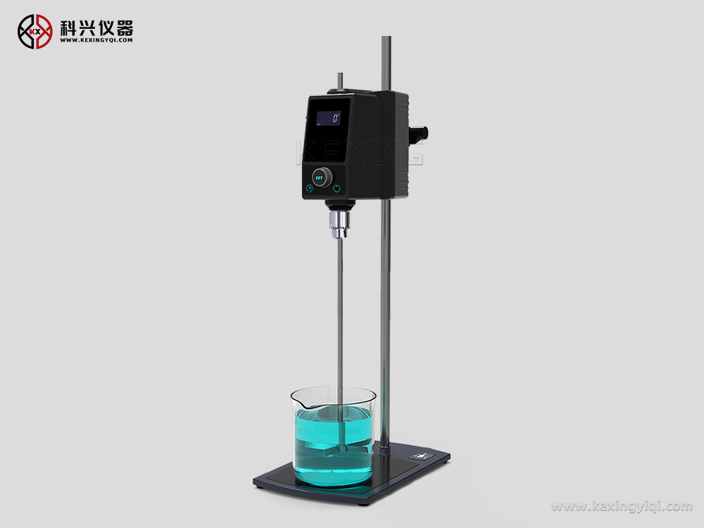 頂置式電動攪拌器單色屏側面